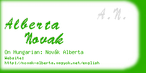 alberta novak business card